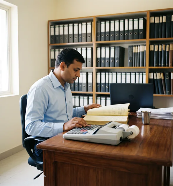 Accountant's desk